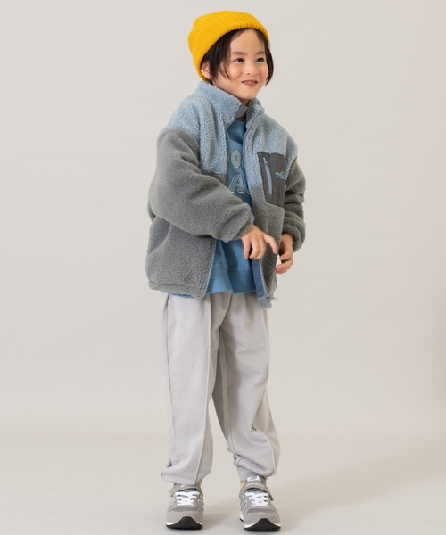 and D. petit main（アンドディープティマイン）の「ボアスタンドブルゾン/あったか/アウター（ブルゾン・キッズ・キャメル/シルバーグレー/ブルー/カラフル/カーキ・90cm/120cm/110cm/130cm/140cm/100cm）」の18枚目の写真