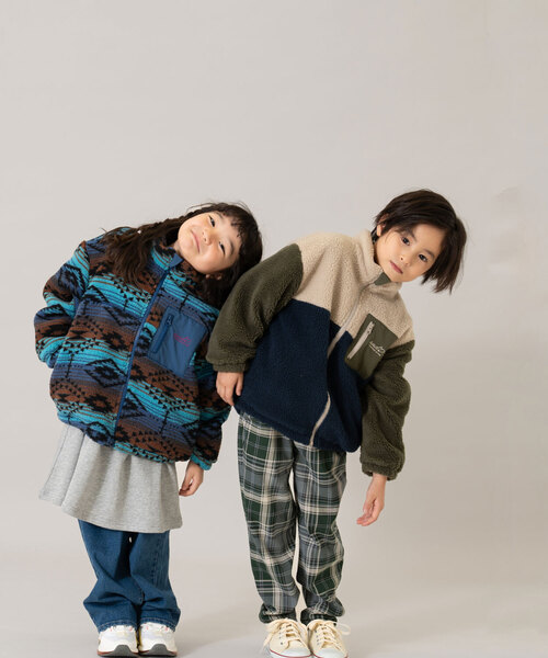 and D. petit main（アンドディープティマイン）の「ボアスタンドブルゾン/あったか/アウター（ブルゾン・キッズ・キャメル/シルバーグレー/ブルー/カラフル/カーキ・90cm/120cm/110cm/130cm/140cm/100cm）」の20枚目の写真