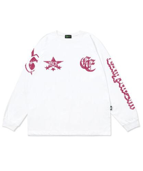 ESCAPEFROM(エスケープフロム)の「ESCFスターロゴプリントロングスリーブホワイト(Tシャツ/カットソー・レディース・その他・MEDIUM/LARGE/SMALL)」の2枚目の写真