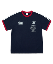 93 トラックリンガーTシャツ_ネイビー