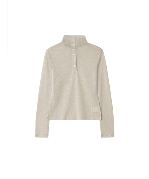 Kijun(キジュン)の「Two-Way Neck Glitter Top Champagne(Tシャツ/カットソー・レディース・その他・SMALL/MEDIUM)」の5枚目の写真