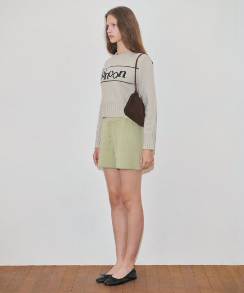SINOON(シヌーン)の「Sinoon Pullover Knit (Light Grey)(ニット/セーター・レディース・ライトグレー・FREE)」の3枚目の写真