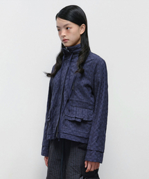 TYPESERVICE（タイプサービス）の「String Trimmed Lace Jacket [Navy]（その他アウター）」