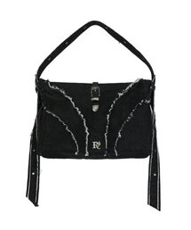 RSSC（アールエスエスシー）の「RAW CUT DENIM 2WAY BAG - BLACK（メッセンジャーバッグ）」