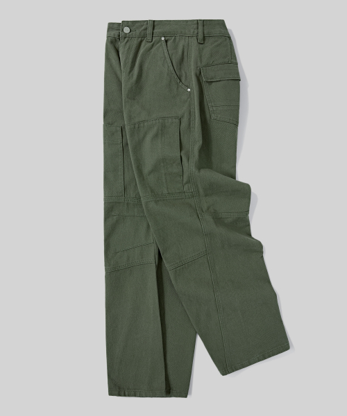 Verdnt（バーダント）の「カーブド切り替えマルチダートワイドツイルパンツ[カーキ]（その他パンツ・レディース・その他・SMALL/MEDIUM/LARGE）」の5枚目の写真