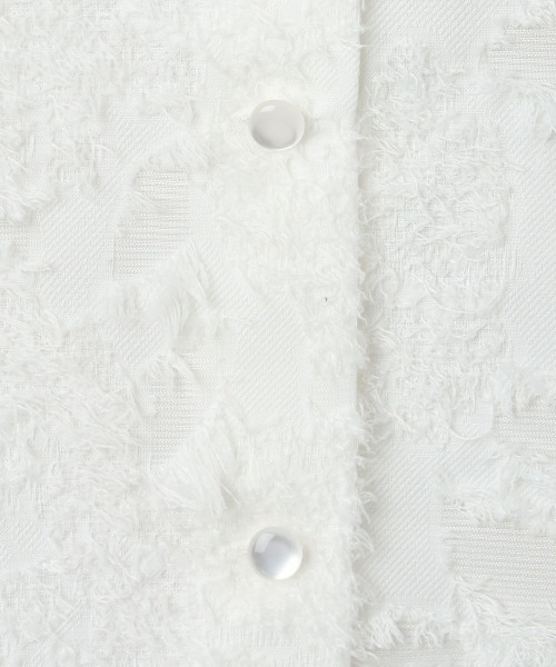 F i.n.t(フィント)の「リボン付きカットジャガードフリルブラウス/fint フィント(シャツ/ブラウス・レディース・オフホワイト/アイボリー・FREE)」の18枚目の写真