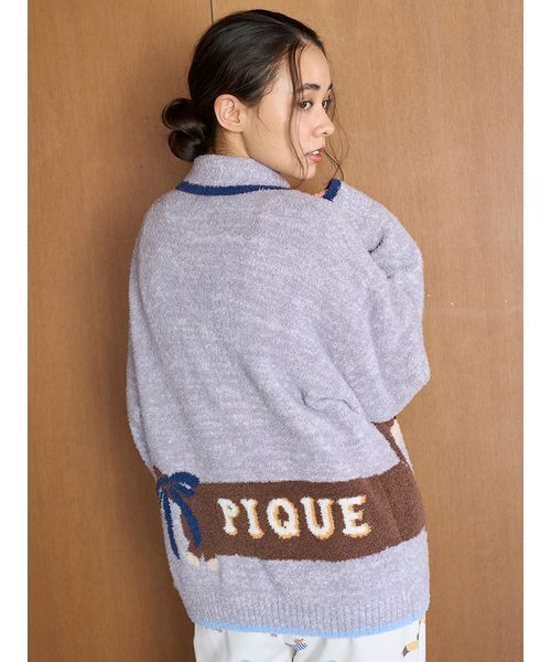 ベビモコダックスフンドジャガードカーディガン（ルームウェア