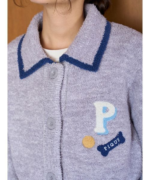 ベビモコダックスフンドジャガードカーディガン（ルームウェア