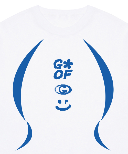 GRAVER（グレーバー）の「[ユニセックス]3ロゴスマイルライン半袖Tシャツ_ホワイト（Tシャツ/カットソー・レディース・ホワイト・LARGE/MEDIUM/SMALL/X-LARGE）」の3枚目の写真