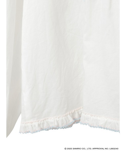 PINK HOUSE（ピンクハウス）の「Little Twin Stars×PINK HOUSE 刺しゅう入りローンブラウス（シャツ/ブラウス・レディース・ホワイト・フリー）」の6枚目の写真