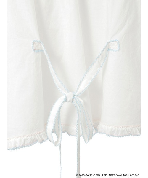 PINK HOUSE（ピンクハウス）の「Little Twin Stars×PINK HOUSE 刺しゅう入りローンブラウス（シャツ/ブラウス・レディース・ホワイト・フリー）」の8枚目の写真