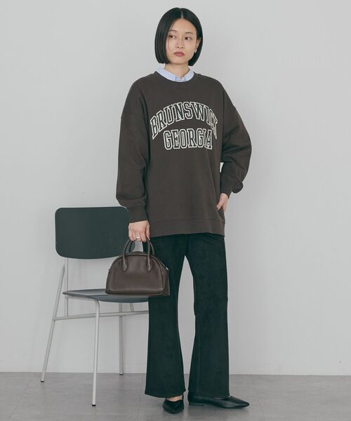 AMERICAN HOLIC（アメリカンホリック）の「ヌバック調ベイカーフレアパンツ（その他パンツ・レディース・ブラウン/ブラック/グレー・M/L）」の10枚目の写真