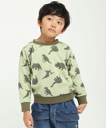 DILASH | 恐竜いっぱいトレーナー（裏毛）(スウェット)