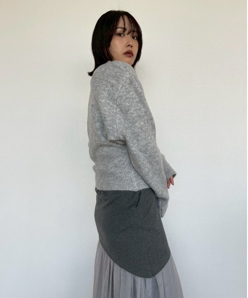 AMAIL（アマイル）の「Curve Knit（ニット/セーター・レディース・グレー/ブラック・FREE）」の11枚目の写真