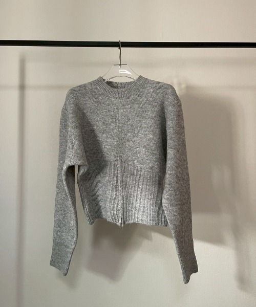 AMAIL（アマイル）の「Curve Knit（ニット/セーター・レディース・グレー/ブラック・FREE）」の17枚目の写真