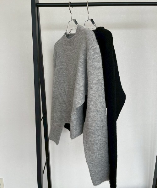 AMAIL（アマイル）の「Curve Knit（ニット/セーター・レディース・グレー/ブラック・FREE）」の13枚目の写真