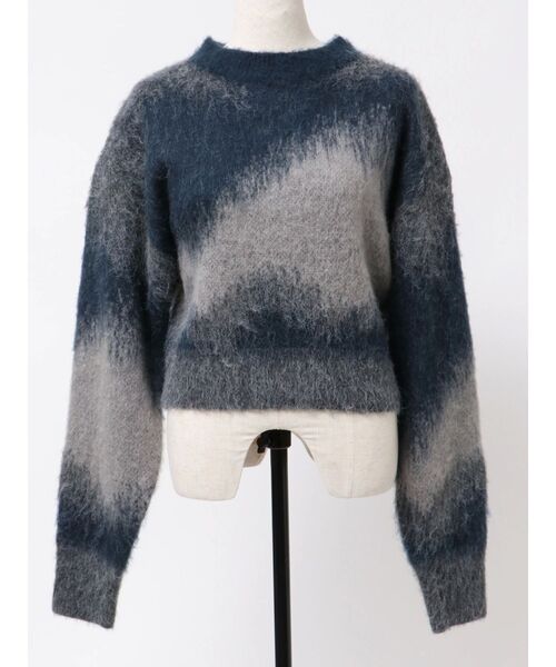 VEQUM(VEQUM)の「【VEQUM】JACQUARD ART KNIT(ニット/セーター・レディース・ネイビー/ブラウン/カーキ・FREE)」の3枚目の写真