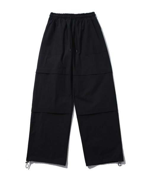 SEARCH410(サーチ410)の「ツーサイドカーゴワイドパンツブラック(その他パンツ・メンズ・その他・LARGE/MEDIUM)」の1枚目の写真