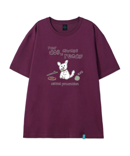 ASTRAL PROJECTION（アストラルプロジェクション）の「[ドゥドルパピー]コットンルーズフィット半袖Tシャツ_プラムパープル（Tシャツ/カットソー・メンズ・その他・LARGE/MEDIUM/X-LARGE/XX-LARGE）」の2枚目の写真
