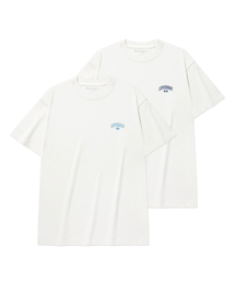 [2PACK] スモールアーチロゴTシャツ ホワイト