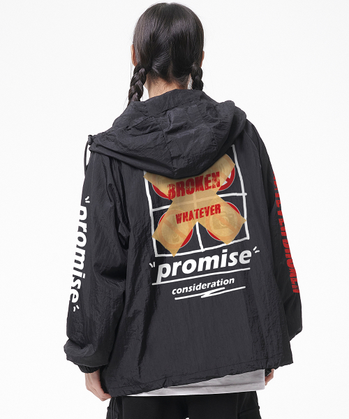 ARTISTWEAR（アーティストウェア）の「[ATW]ソルドアウトフード風防（ナイロンジャケット・レディース・ブラック・MEDIUM/LARGE/X-LARGE/XX-LARGE）」の9枚目の写真