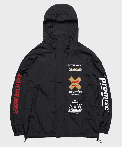 ARTISTWEAR（アーティストウェア）の「[ATW]ソルドアウトフード風防（ナイロンジャケット・レディース・ブラック・MEDIUM/LARGE/X-LARGE/XX-LARGE）」の6枚目の写真