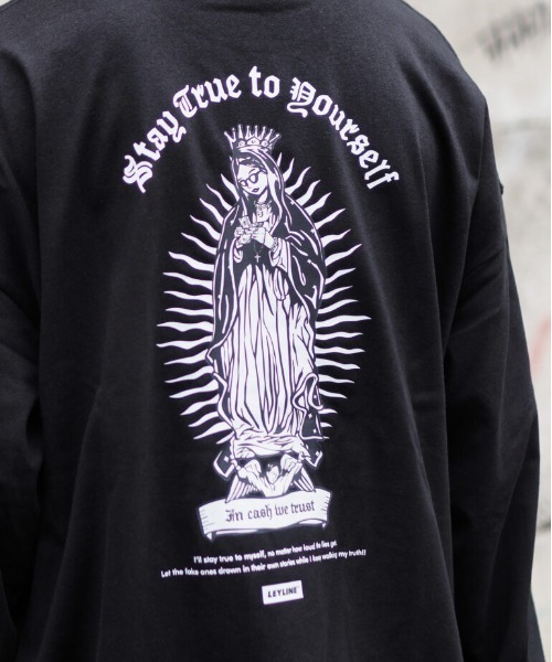 Leyline（レイライン）の「【Leyline】Urban Maria l/s tee（Tシャツ/カットソー・メンズ・ブラック×ホワイト/ホワイト×レッド/ホワイト×ブルー・M/XL/L）」の11枚目の写真