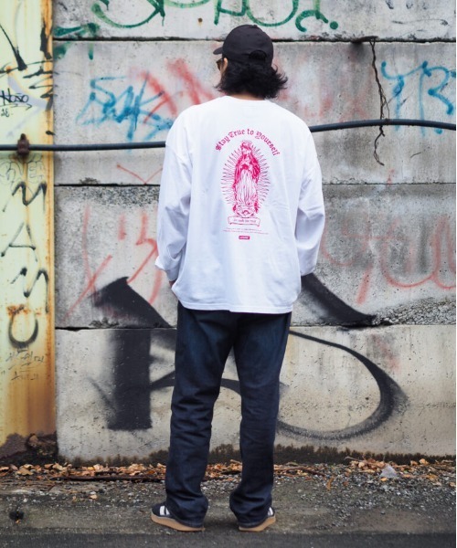 Leyline（レイライン）の「【Leyline】Urban Maria l/s tee（Tシャツ/カットソー・メンズ・ブラック×ホワイト/ホワイト×レッド/ホワイト×ブルー・M/XL/L）」の13枚目の写真