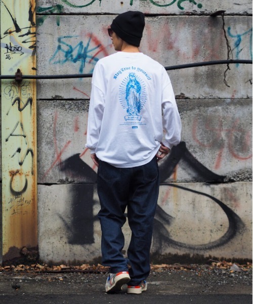 Leyline（レイライン）の「【Leyline】Urban Maria l/s tee（Tシャツ/カットソー・メンズ・ブラック×ホワイト/ホワイト×レッド/ホワイト×ブルー・M/XL/L）」の15枚目の写真