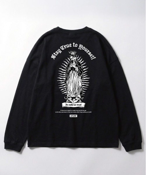 Leyline(レイライン)の「【Leyline】Urban Maria l/s tee(Tシャツ/カットソー・メンズ・ブラック×ホワイト/ホワイト×レッド/ホワイト×ブルー/ホワイト×ブラック・M/XL/L)」の22枚目の写真