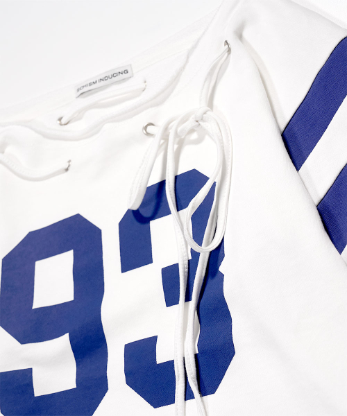 SCHISM INDUCING（スキズムインデューシング）の「TEAM OFF SHOULDER SLEEVES IVORY（Tシャツ/カットソー・レディース・その他・OS）」の13枚目の写真