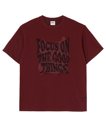NOTHINGISBETTERTHANME（ナッシングイズベターザンミー）の「GEOMETRY LETTERING TEE_burgundy（Tシャツ/カットソー）」