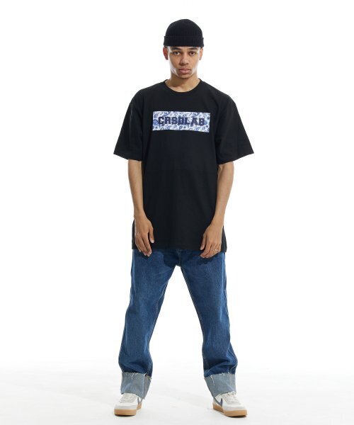 CREAM SODA LAB(クリームソーダラボ)の「クリームソーダラップ ペイズリー ボックス 半袖Tシャツ ブラック ホワイト(Tシャツ/カットソー・レディース・その他・MEDIUM/LARGE/X-LARGE/XX-LARGE)」の5枚目の写真