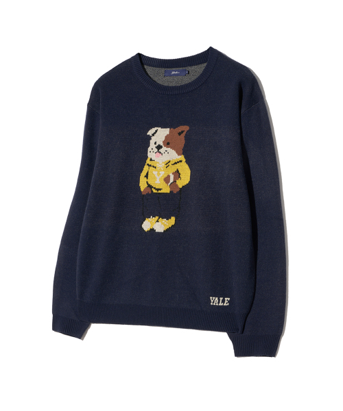 YALE(イェール)の「ライクダンラウンドニット_ネイビー(ニット/セーター・レディース・その他・SMALL/MEDIUM/LARGE)」の3枚目の写真