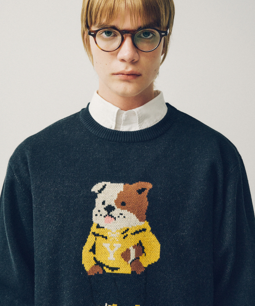 YALE(イェール)の「ライクダンラウンドニット_ネイビー(ニット/セーター・レディース・その他・SMALL/MEDIUM/LARGE)」の6枚目の写真