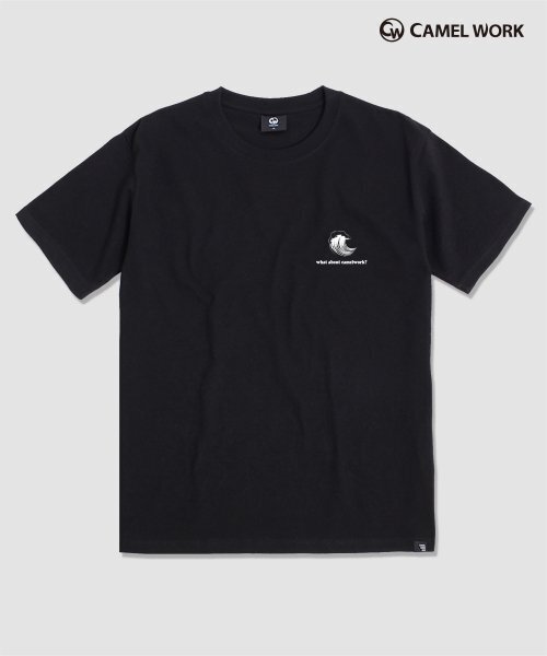 CAMEL WORK(キャメルワーク)の「ウェイクボード 半袖Tシャツ(ブラック)(Tシャツ/カットソー・メンズ・その他・LARGE/MEDIUM/X-LARGE)」の2枚目の写真