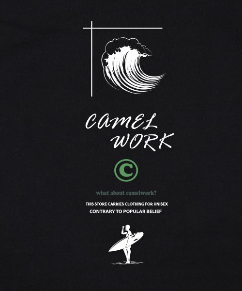 CAMEL WORK(キャメルワーク)の「ウェイクボード 半袖Tシャツ(ブラック)(Tシャツ/カットソー・メンズ・その他・LARGE/MEDIUM/X-LARGE)」の5枚目の写真