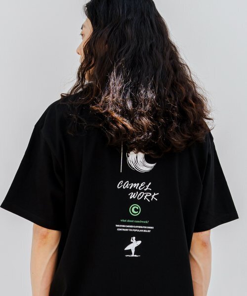 CAMEL WORK(キャメルワーク)の「ウェイクボード 半袖Tシャツ(ブラック)(Tシャツ/カットソー・メンズ・その他・LARGE/MEDIUM/X-LARGE)」の11枚目の写真