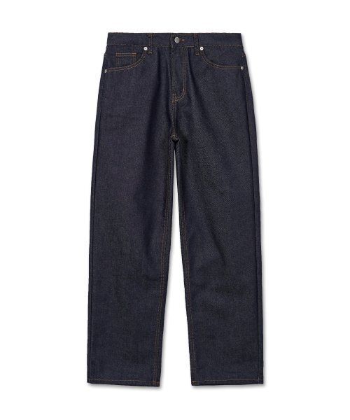 WEST GRAND BOULEVARD(ウエストグランドブルバード)の「セミワイド生地デニムパンツINDIGO(デニムパンツ・レディース・その他・LARGE/MEDIUM/SMALL/X-LARGE/XX-LARGE)」の1枚目の写真