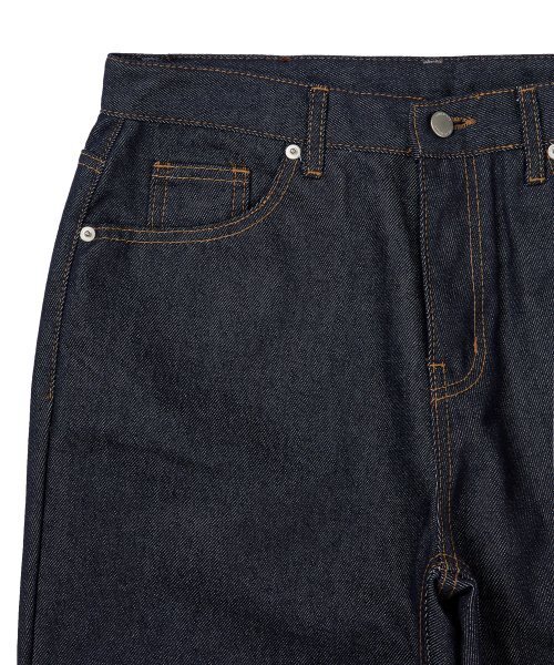 WEST GRAND BOULEVARD(ウエストグランドブルバード)の「セミワイド生地デニムパンツINDIGO(デニムパンツ・レディース・その他・LARGE/MEDIUM/SMALL/X-LARGE/XX-LARGE)」の3枚目の写真