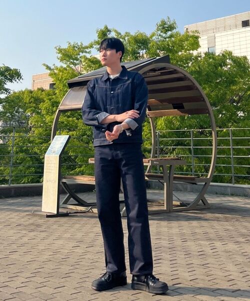 WEST GRAND BOULEVARD(ウエストグランドブルバード)の「セミワイド生地デニムパンツINDIGO(デニムパンツ・レディース・その他・LARGE/MEDIUM/SMALL/X-LARGE/XX-LARGE)」の7枚目の写真