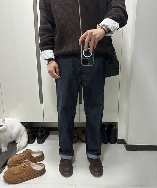 WEST GRAND BOULEVARD(ウエストグランドブルバード)の「セミワイド生地デニムパンツINDIGO(デニムパンツ・レディース・その他・LARGE/MEDIUM/SMALL/X-LARGE/XX-LARGE)」の8枚目の写真