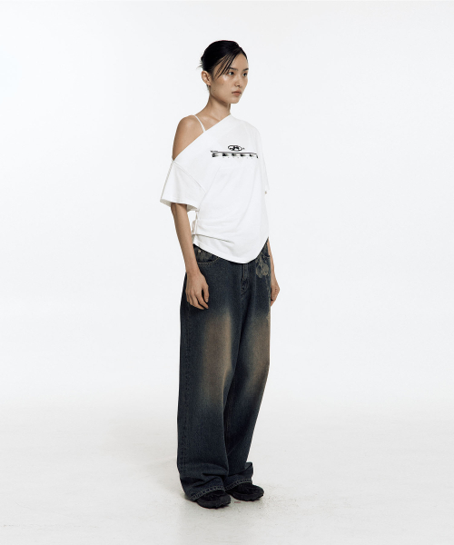 KASHIKO(カシコ)の「Chain Wide Denim Pants Rusty Blue(デニムパンツ・レディース・その他・SMALL/MEDIUM)」の6枚目の写真