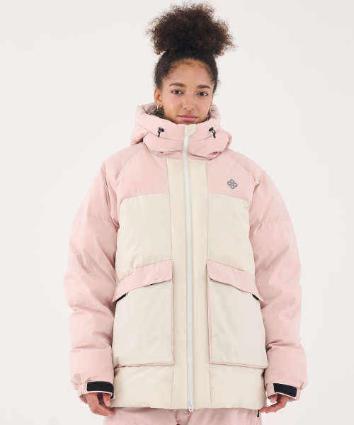 DOLL OUTERWEAR(ドラ アウターウェア)の「2526 ミカダウンジャケット PINK 男女共用(ダウンジャケット/コート・レディース・その他・X-LARGE/SMALL/MEDIUM/LARGE)」の3枚目の写真