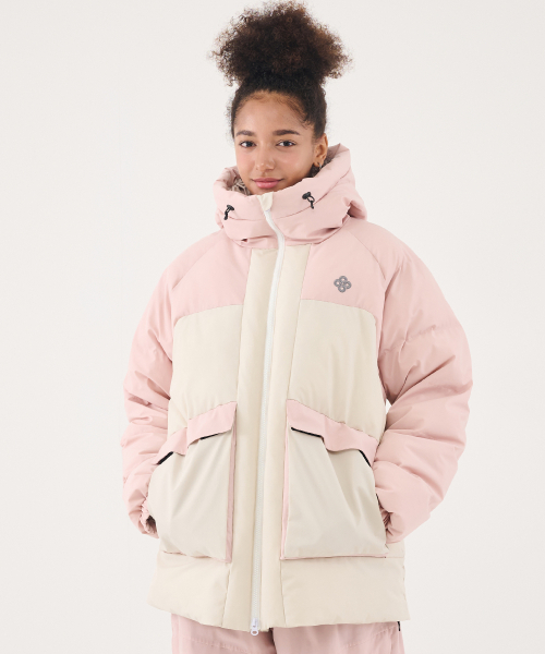 DOLL OUTERWEAR(ドラ アウターウェア)の「2526 ミカダウンジャケット PINK 男女共用(ダウンジャケット/コート・レディース・その他・X-LARGE/SMALL/MEDIUM/LARGE)」の4枚目の写真