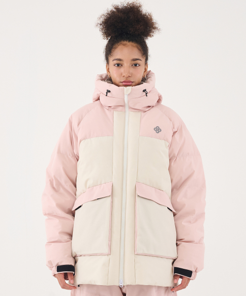 DOLL OUTERWEAR(ドラ アウターウェア)の「2526 ミカダウンジャケット PINK 男女共用(ダウンジャケット/コート・レディース・その他・X-LARGE/SMALL/MEDIUM/LARGE)」の5枚目の写真