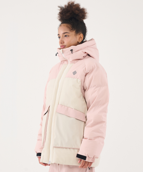 DOLL OUTERWEAR(ドラ アウターウェア)の「2526 ミカダウンジャケット PINK 男女共用(ダウンジャケット/コート・レディース・その他・X-LARGE/SMALL/MEDIUM/LARGE)」の6枚目の写真