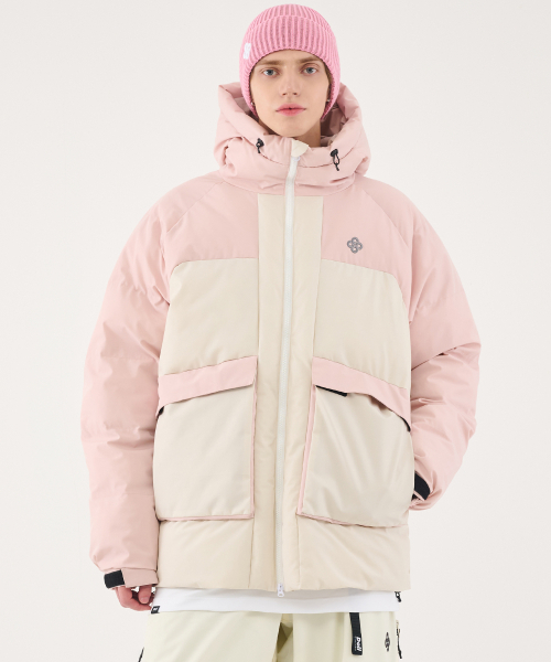 DOLL OUTERWEAR(ドラ アウターウェア)の「2526 ミカダウンジャケット PINK 男女共用(ダウンジャケット/コート・レディース・その他・X-LARGE/SMALL/MEDIUM/LARGE)」の9枚目の写真