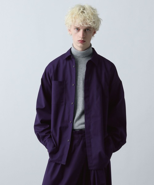 セール】【SET UP対応】YOSEレザーベルトシャツ(HARE)（シャツ