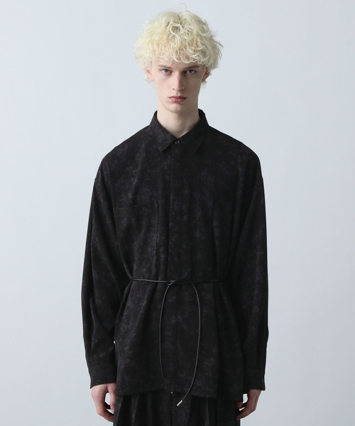 HARE（ハレ）の「【SET UP対応】YOSEレザーベルトシャツ(HARE)（シャツ/ブラウス・メンズ・パープル/グレー系その他/ブラック・FREE）」の10枚目の写真